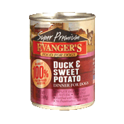 Evanger's Super Premium: Duck and Sweet Potato Dog Food 13 oz